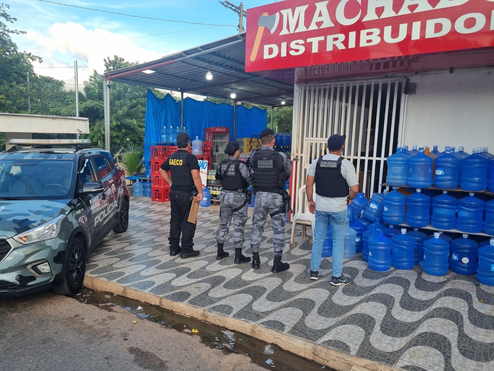 Gaeco combate extorsão de comerciantes de água em Cuiabá, VG, Nobres e Sinop
