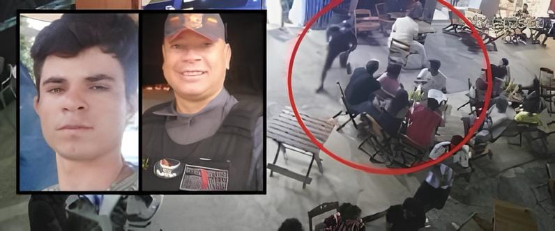 Vídeo mostra momento em que diretor de escola militar atira e mata jovem dentro de bar em MT
