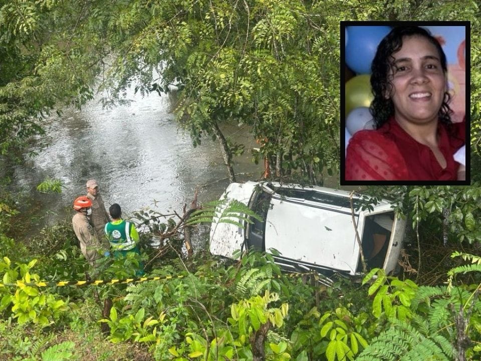 Mulher morre e filhos ficam feridos após carro capotar em rodovia durante a madrugada