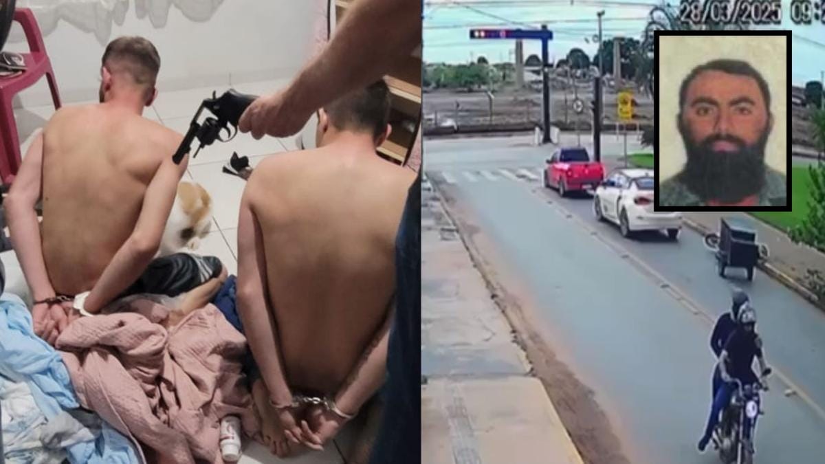 Dois pistoleiros suspeitos de matar motociclista a tiros são presos horas após o crime