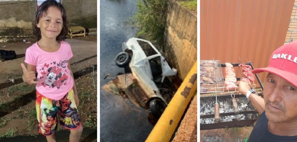 Tio e sobrinha de seis anos morrem após carro cair em rio na rodovia Transpantaneira