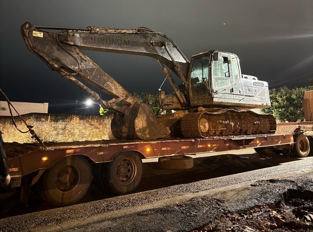 Polícia recupera máquinas furtadas avaliados em R$ 2,1 milhões usadas em garimpo ilegal