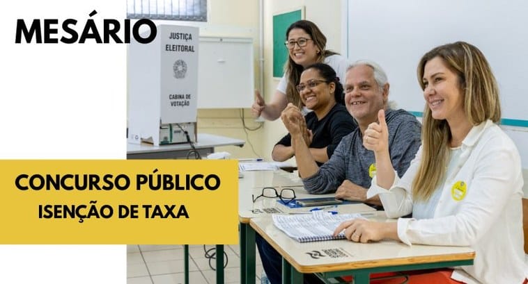 Mesários da Justiça Eleitoral têm direito à isenção de taxa de concurso da Seduc-MT