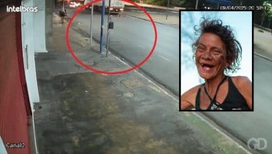 Vídeo mostra momento em que moradora de rua é atropelada e morta no bairro Porto, em Cuiabá
