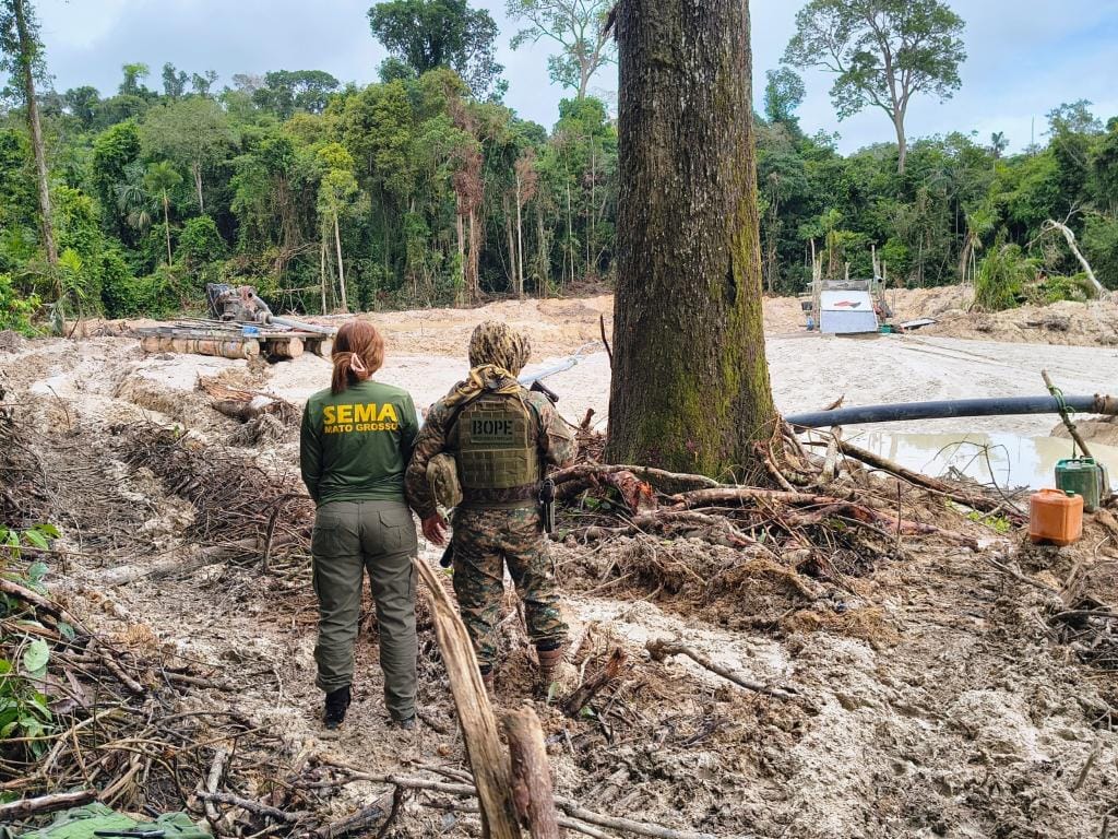 Sema e Bope identificam extração ilegal de minérios e multam garimpos em R$ 550 mil