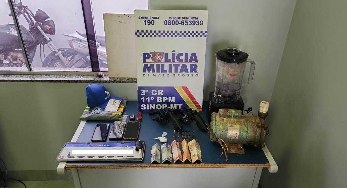 Bandido morre em confronto com a PM após manter família refém durante assalto em MT