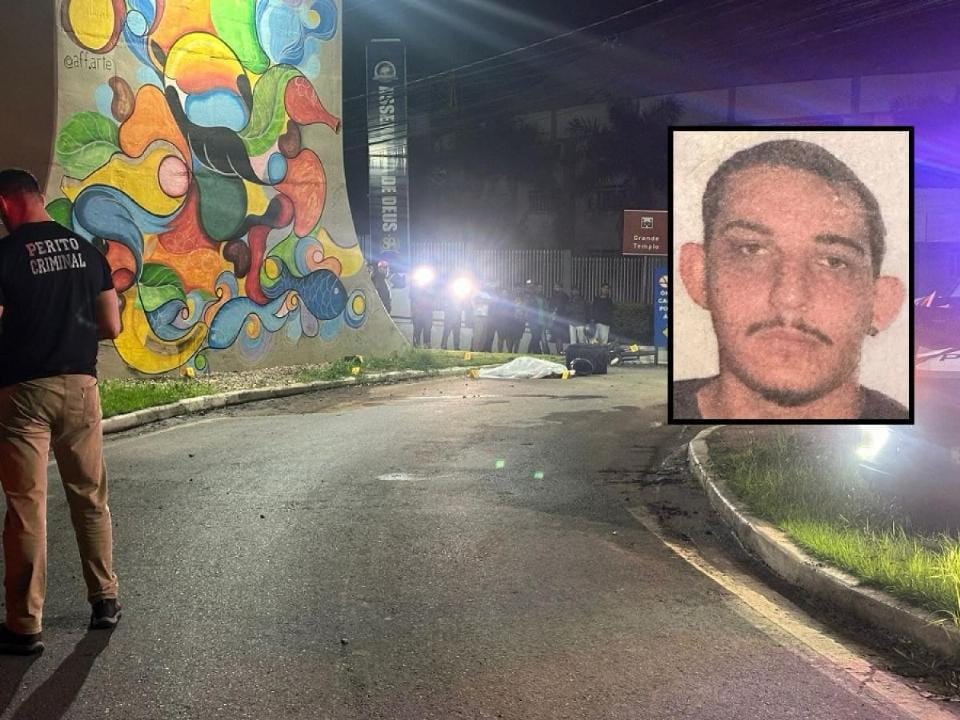 Entregador de aplicativo morre após colidir motocicleta em pilar de viaduto em Cuiabá