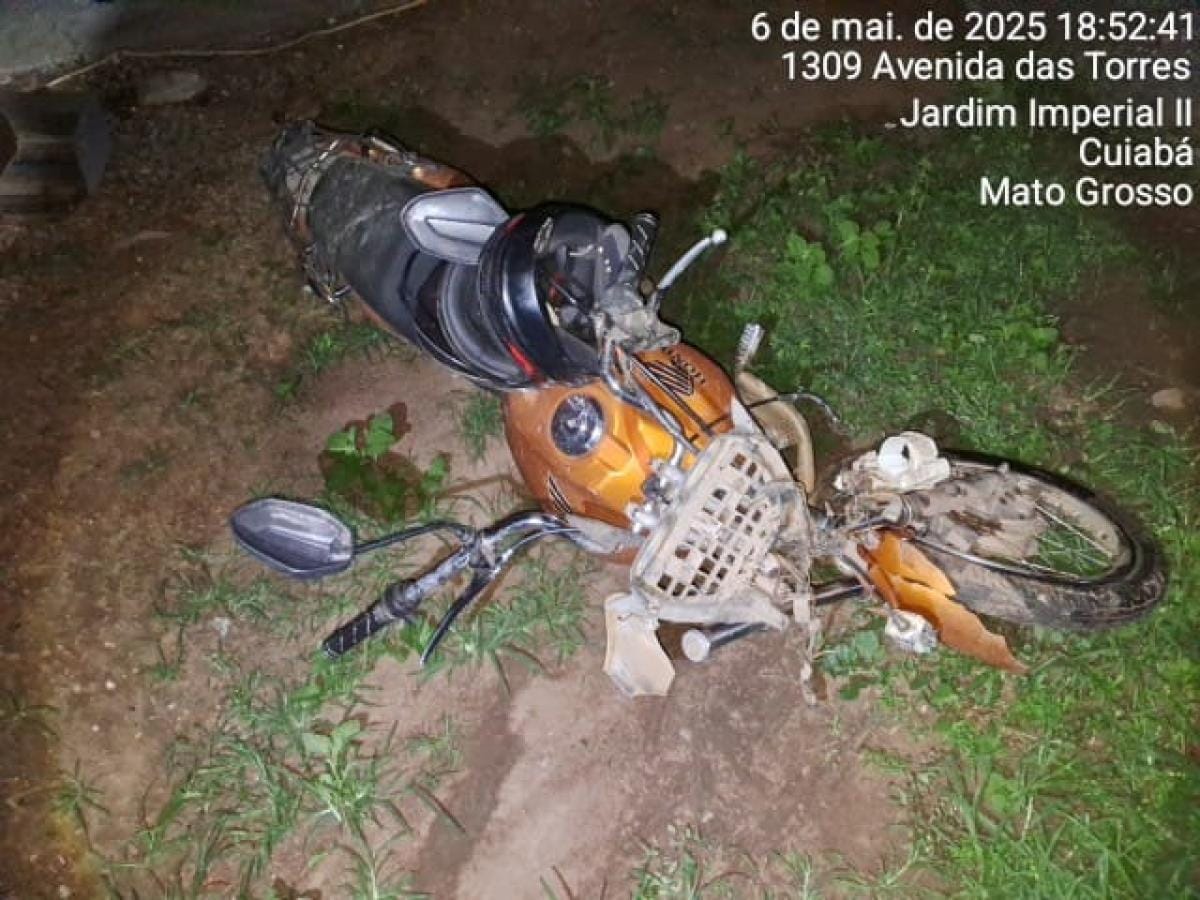 Motociclista de 58 anos  morre em acidente com caminhão em avenida de Cuiabá