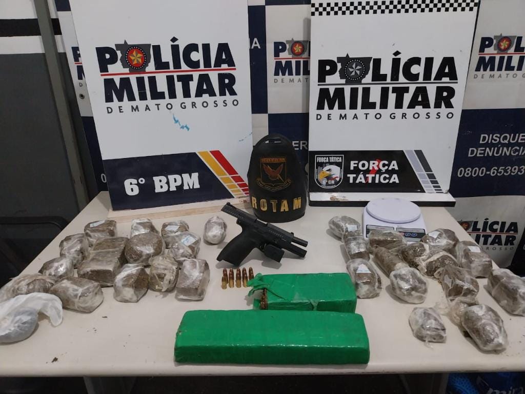 Suspeito de homicídio é localizado e PM prende faccionados por tráfico de droga