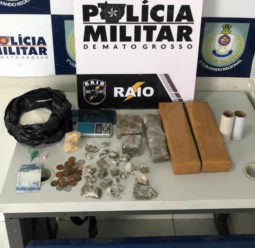Cia Raio prende integrantes de facção criminosa e apreendem entorpecentes em Mato Grosso