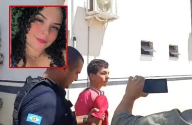 Rapaz que matou jovem com golpes de faca na frente dos filhos dela é preso; veja vídeo