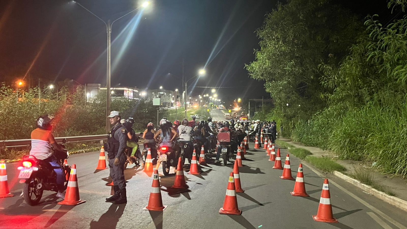 Lei Seca resulta em cinco condutores presos e 59 motos removidas em Cuiabá