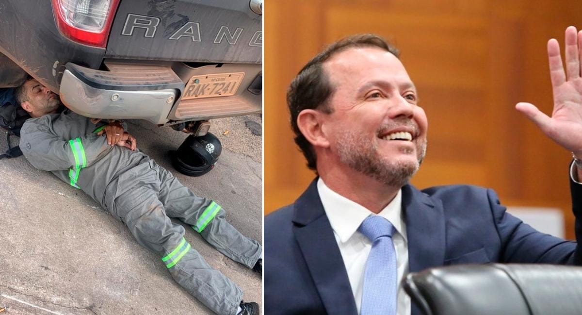 Motociclista acusa suplente de deputado de causar acidente de propósito em avenida de Cuiabá