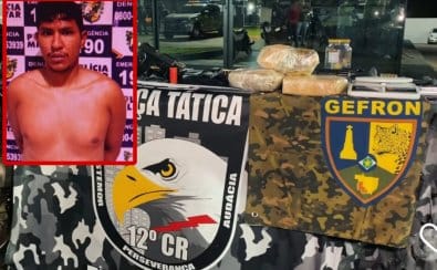 Faccionado com 15 passagens criminais morre ao encarar PM e comparsa é preso