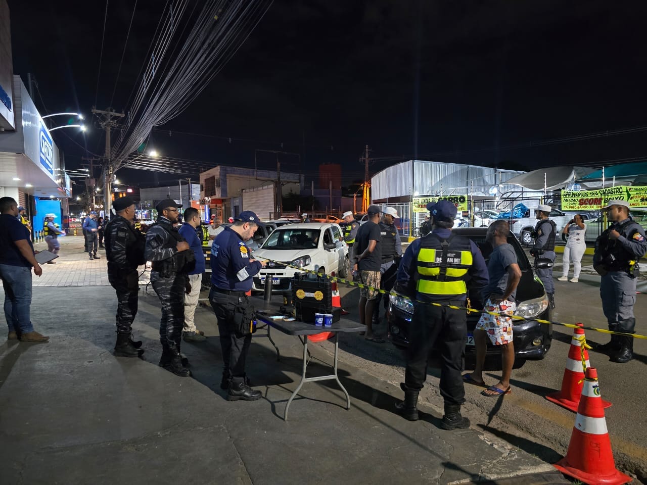 Dez condutores são presos por embriaguez ao volante durante  operação Lei Seca em Cuiabá