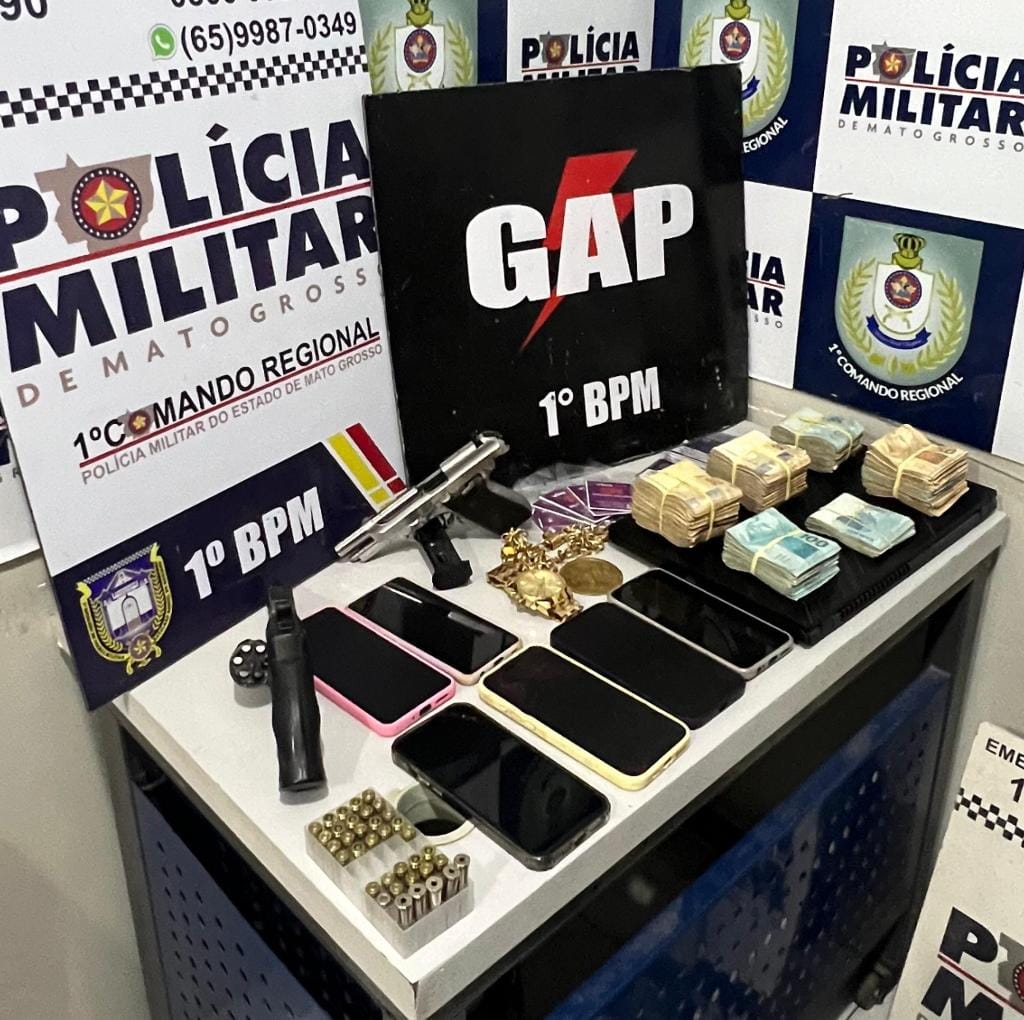 Dois homens são presos por tentativa de feminicídio em Várzea Grande e porte ilegal