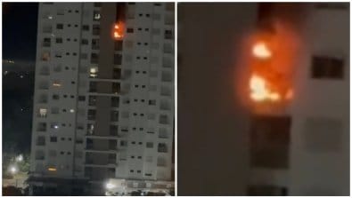 Incêndio atinge prédio de luxo em Cuiabá e força evacuação de duas torres