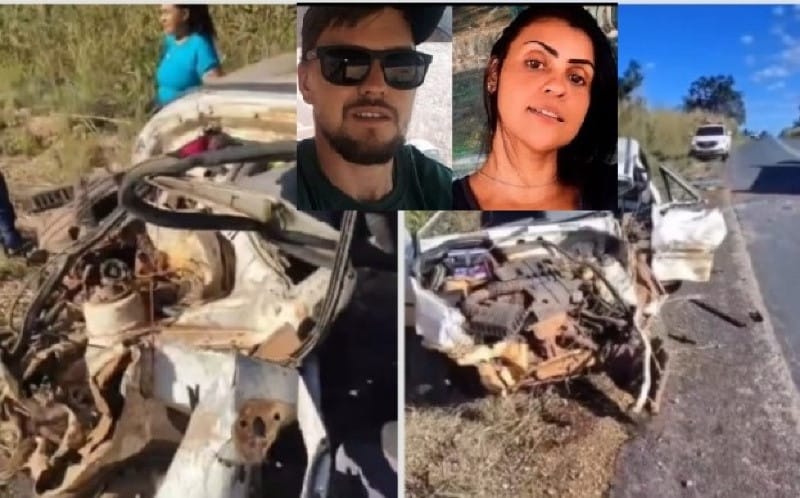 Casal que morreu ao colidir Uno em caminhão na Estrada do Manso é identificado; nomes