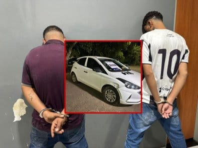 Bandidos rendem mulheres com arma falsa e roubam carro perto de supermercado