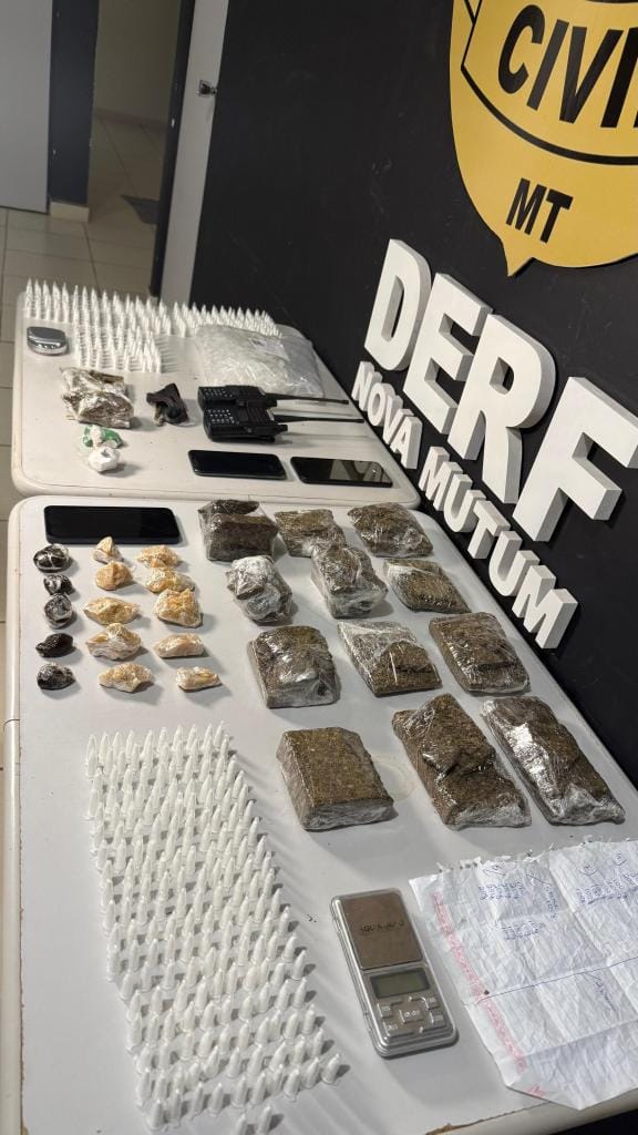 Dois traficantes são presos pela PC com grande quantidade drogas em MT