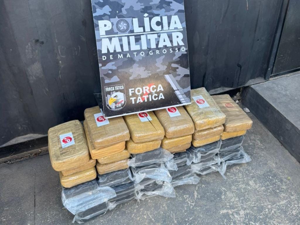 Força Tática prende homem com 36 tabletes de maconha em Cuiabá