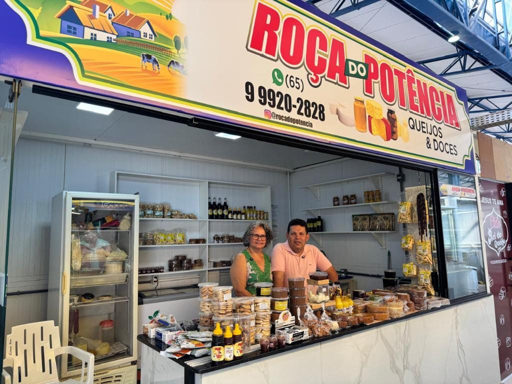 Casal realiza sonho e inaugura box no Mercado do Porto com crédito da Desenvolve MT