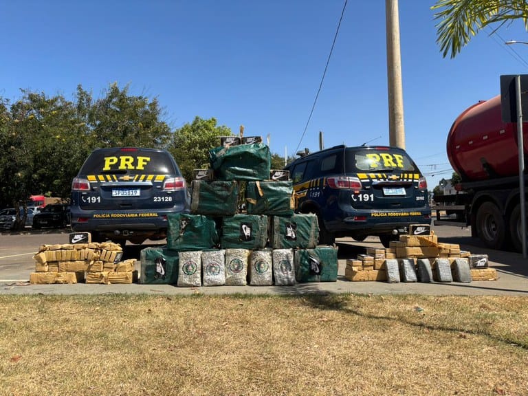 PRF apreende mais de 460 tabletes de drogas na rodovia BR-364 em Mato Grosso