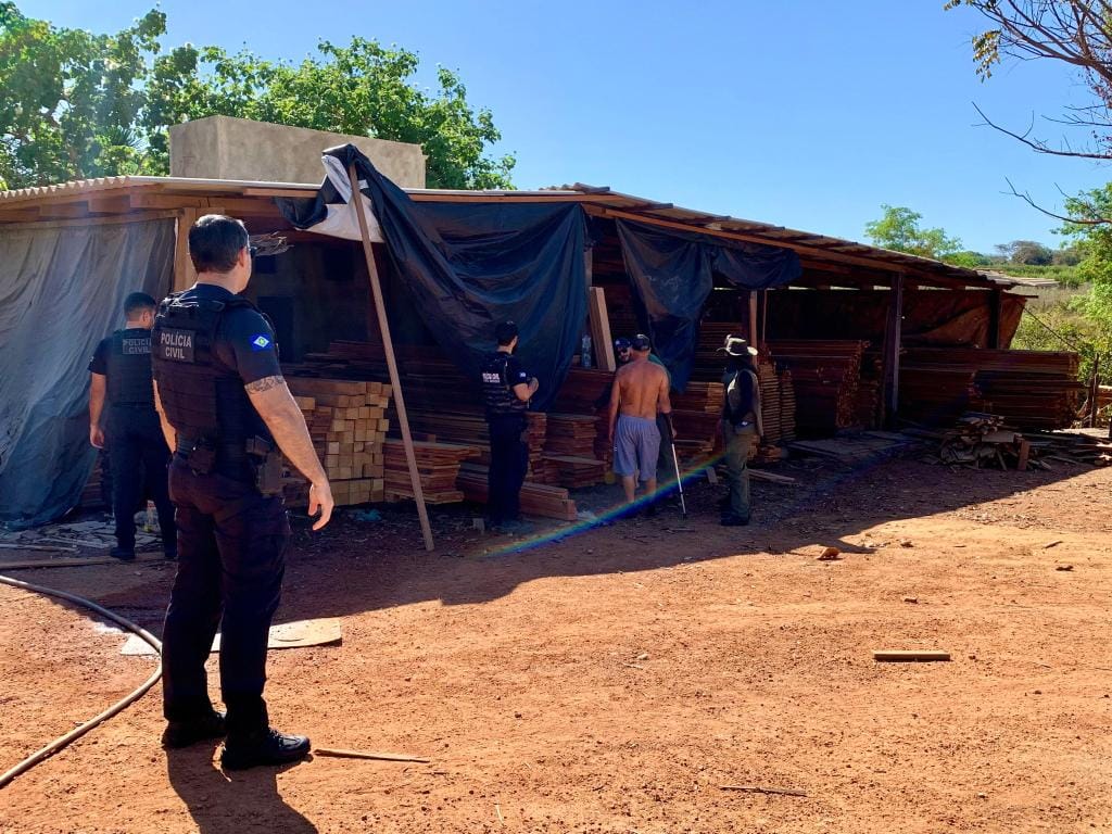 Empresários são alvos da PC por armazenamento ilegal de madeira em Mato Grosso