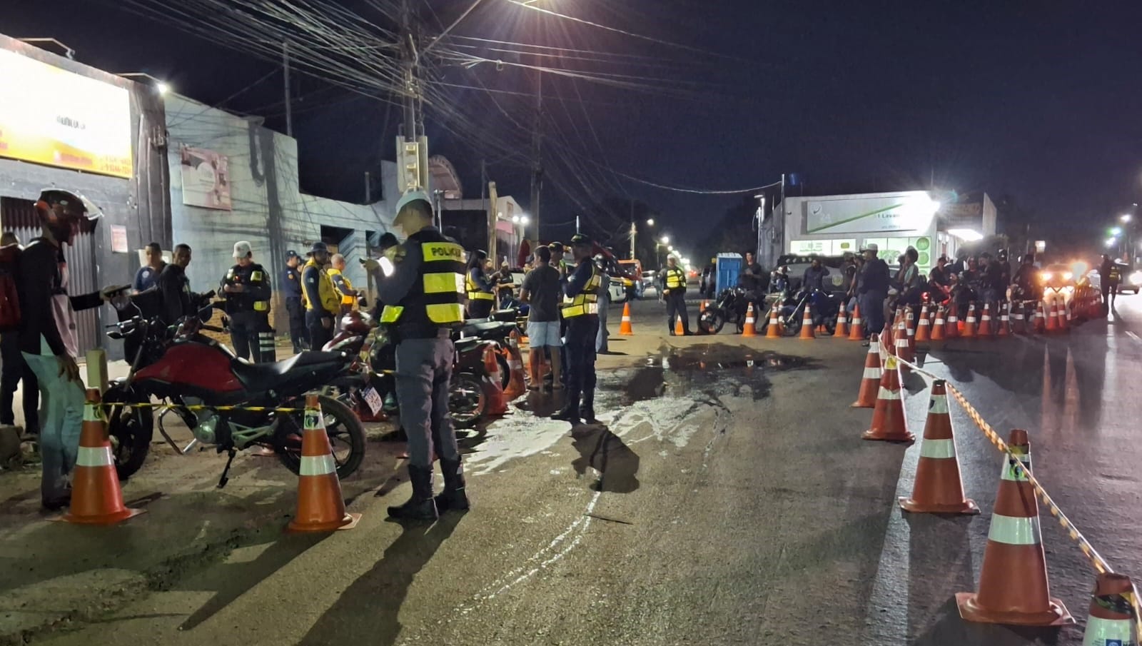 Operação Lei Seca prende foragido da Justiça e remove 36 motocicletas em Cuiabá