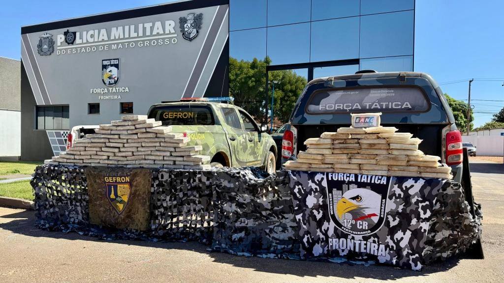 Operação apreende mais de 100 tabletes de droga e facções  levam prejuízo de R$ 1 milhão