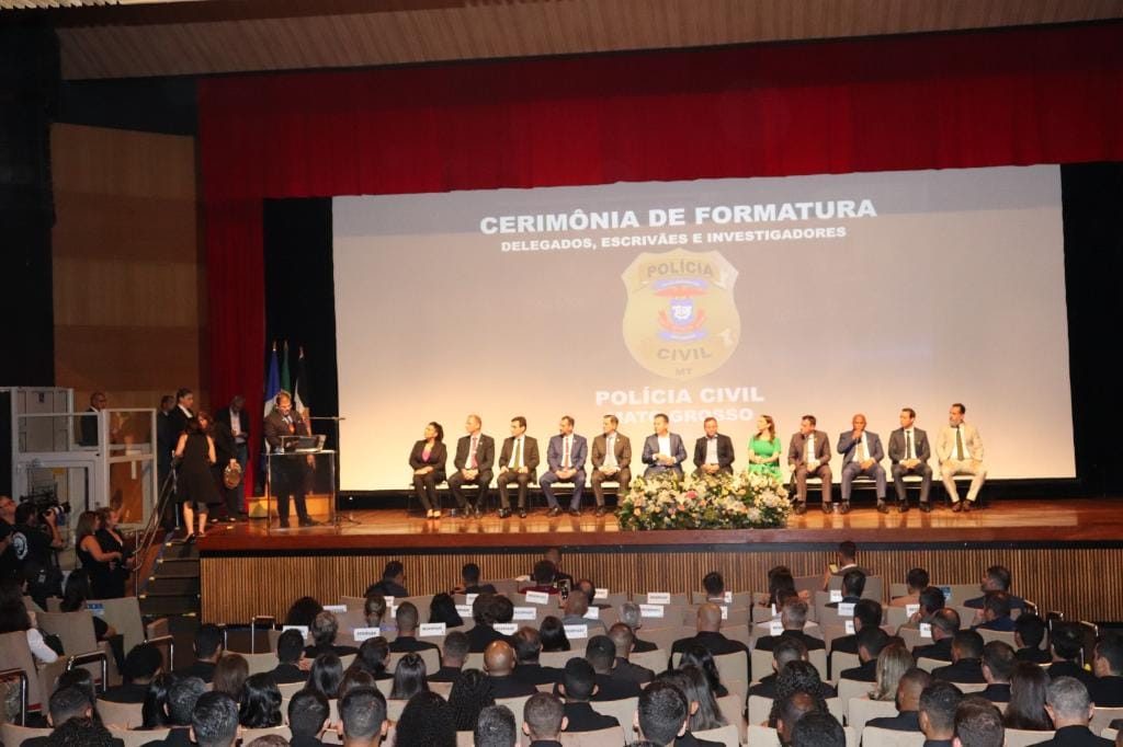 Governo de MT realiza formatura de 125 novos policiais civis nesta segunda-feira