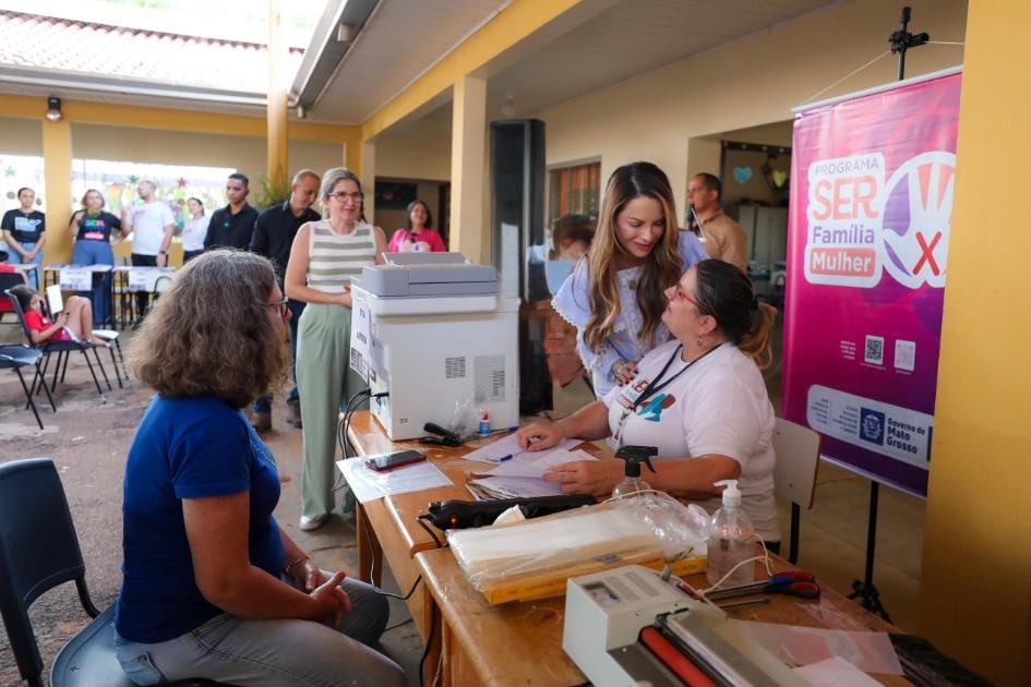 Primeira-dama de MT participa do Mutirão da Cidadania e Mutirão SER Família nesta terça-feira