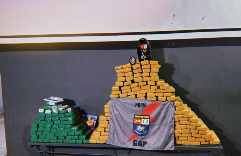 PM apreende 250 quilos de maconha em VG que seria distribuída nas bocas de fumo