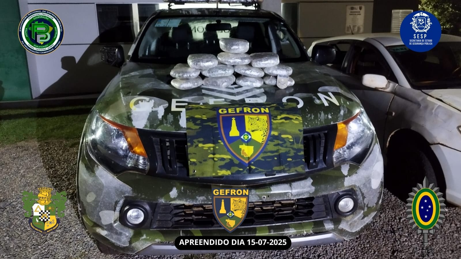 Taxista boliviano é preso em flagrante com tabletes de supermaconha na BR-070