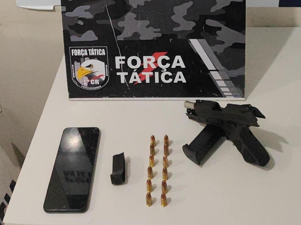 Força Tática apreende adolescente com arma de fogo em Cuiabá