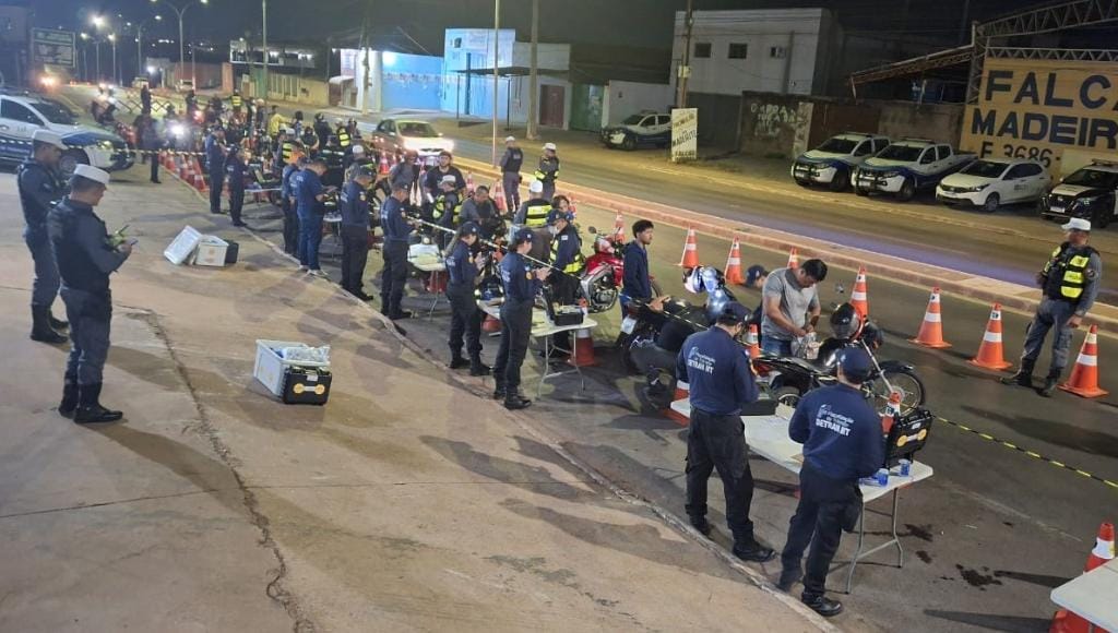 Operação Lei Seca prende quatro motociclistas por embriaguez em Várzea Grande