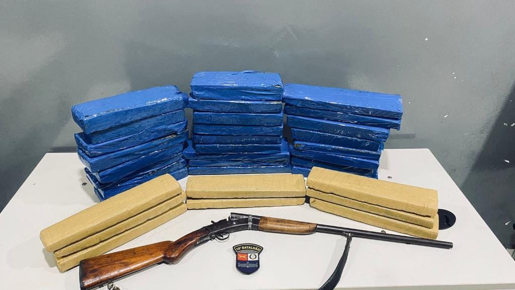 Traficante é preso com 33 tabletes de maconha na  zona rural de Várzea Grande