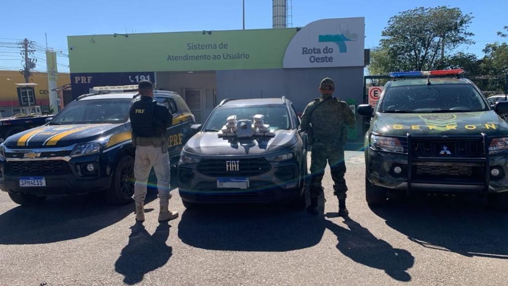 Gefron apreende  supermaconha e veículo avaliados em R$ 135 mil em Várzea Grande