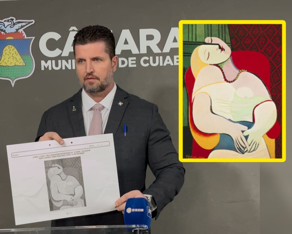 Vereador denuncia uso de quadro com conteúdo erótico em livro para crianças