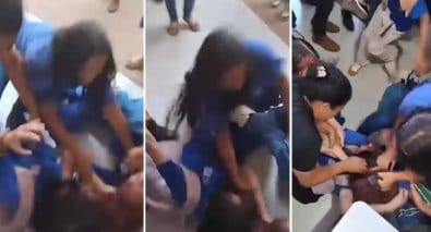 Alunas se agridem em escola  após ataques no Instagram e confusão para na polícia