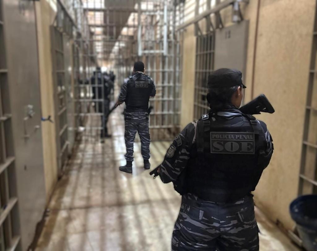 Polícia Penal conclui operação e reforça segurança em unidades prisionais de MT