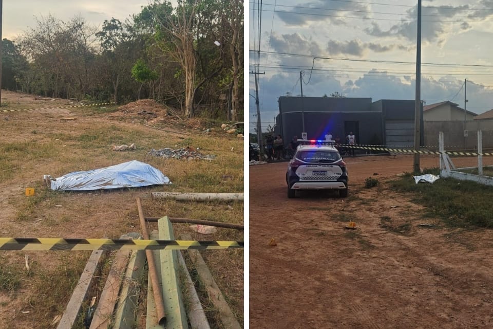 Padrasto e enteado são mortos enquanto pintavam muro de campo de futebol em Cuiabá