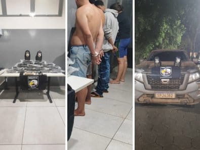 Força Tática apreende carga de drogas, recupera caminhonete e prende quatro traficantes em VG