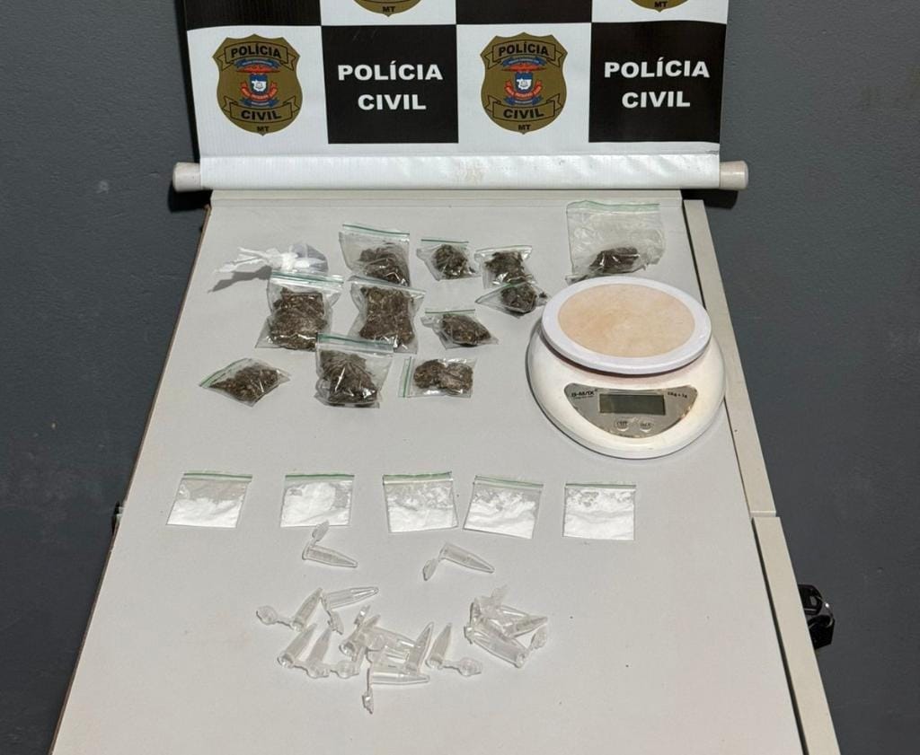 Polícia Civil e Polícia Militar prendem casal por tráfico de drogas em residência