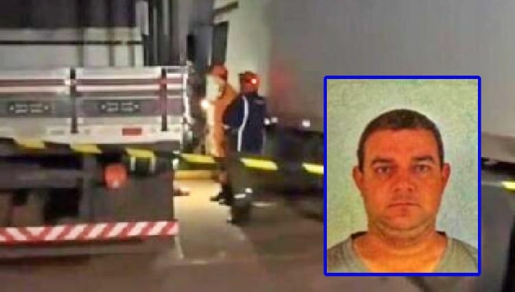 Caminhoneiro morre após cair da cabine do caminhão em posto de combustível
