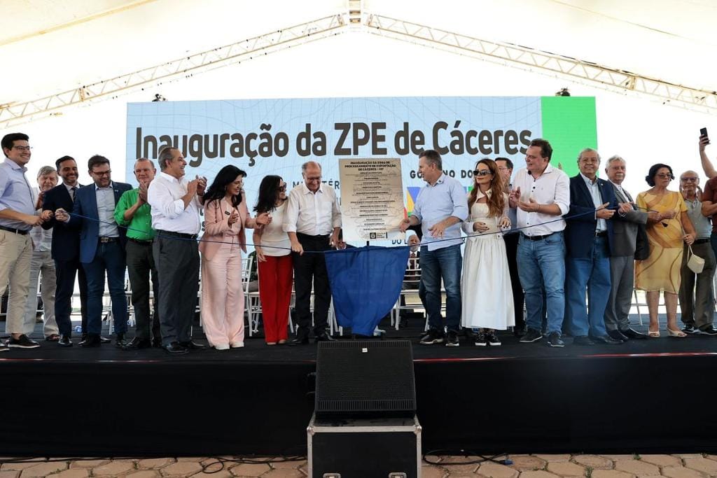 Com presença de Alckmin, Mato Grosso inaugura ZPE de Cáceres após mais de 30 anos de espera