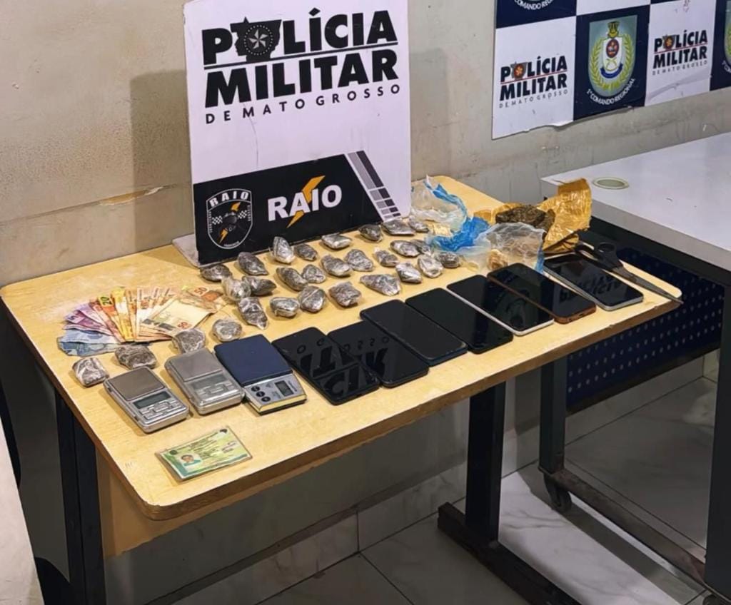 PM apreende porções de maconha, cocaína e prende suspeito em flagrante por tráfico