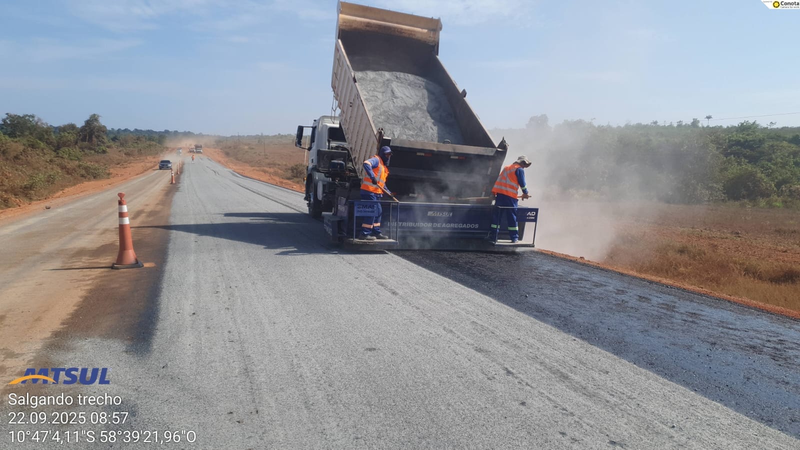 MT Sul intensifica obras de recuperação com acompanhamento da Sinfra-MT