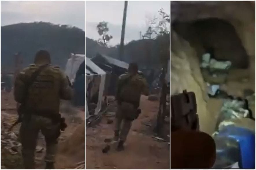 Vídeo mostra confronto da Polícia Federal com facção em garimpo ilegal em Mato Grosso