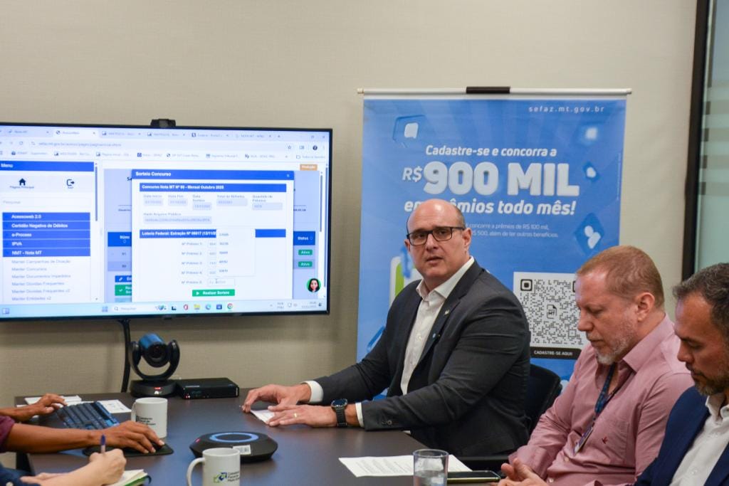 Dois moradores do interior faturam R$ 200 mil em sorteio do programa Nota MT; veja lista